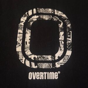 Overtime Black Graphic T-Shirt